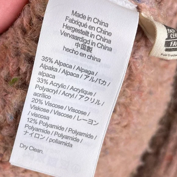 Madewell Space Dye Shawl Collar Cardigan Sweater Size XS Spacedye Cotton Candy - Picture 7 of 9